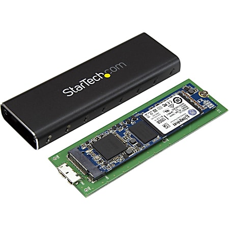 StarTech.com USB-C 10Gbps M.2 PCIe NVMe or M.2 SATA SSD Enclosure -  Tool-free M.2 SSD Aluminum Case - M2-USB-C-NVME-SATA - Storage Mounts &  Enclosures 