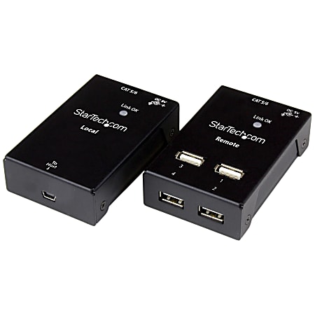 StarTech.com 4 Port USB 2.0-Over-Cat5-or-Cat6 Extender - up