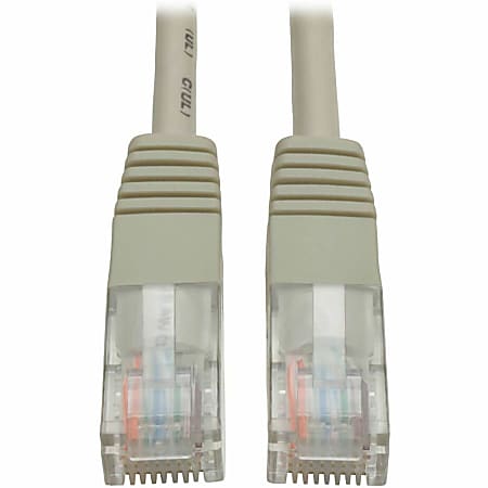 Eaton Tripp Lite Series Cat5e 350 MHz Molded (UTP) Ethernet Cable (RJ45 M/M), PoE - Gray, 25 ft. (7.62 m) - N002025GY