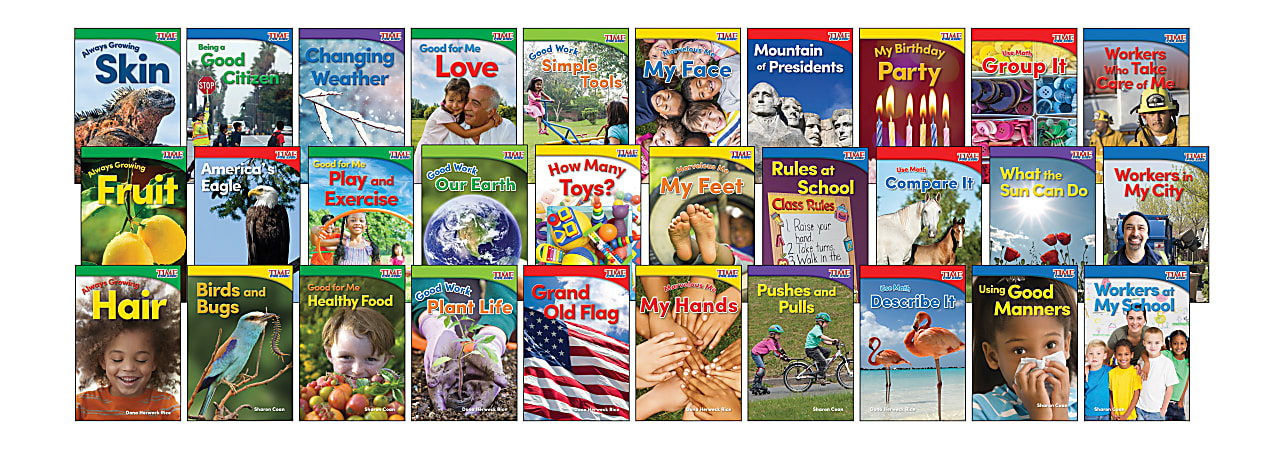 Teacher Created Materials TIME FOR KIDS® Nonfiction Book Set, Set Of 30 Books, Kindergarten