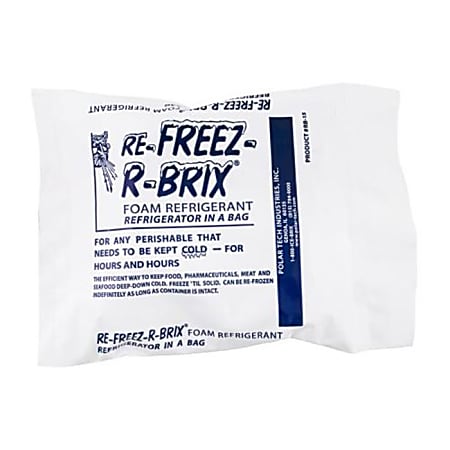 San Jamar EZ-Chill Refreezable Ice Pack, White