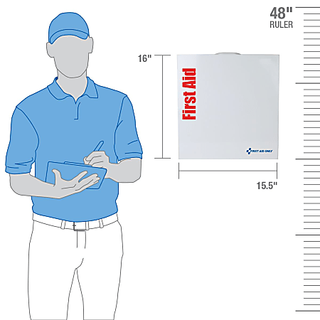 First Aid Only Smart Compliance ANSI B First Aid Large Metal Cabinet ...