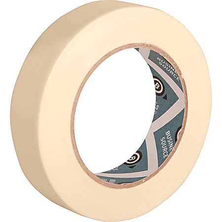 Business Source Utility purpose Masking Tape 60 yd Length x 2 Width 3 Core  Crepe Paper Backing 1 Roll Tan - Office Depot