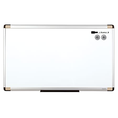 Quartet® Magentic Dry-Erase Whiteboard, 18" x 30", Metal Frame With Silver Finish