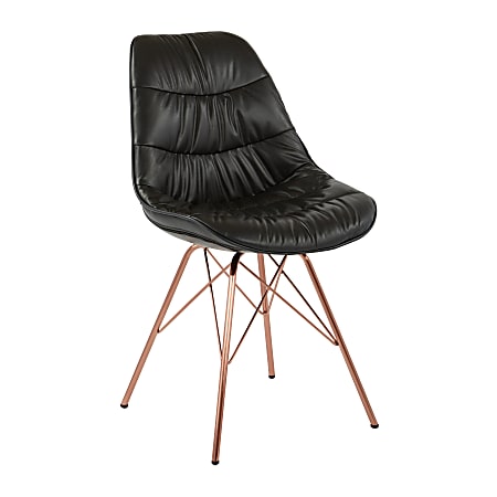 Black and rose gold office chair 2025