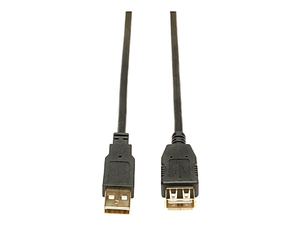 Siemens Tripp Lite U024-010 Gold USB 2.0 Extension Cable, 10', Black