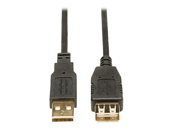 Siemens Tripp Lite U024-010 Gold USB 2.0 Extension Cable, 10', Black