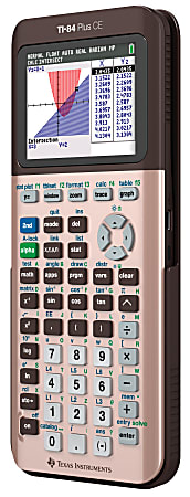 Pef verdieping markt Texas Instruments TI 84 Plus CE Color Graphing Calculator Rose Gold -  Office Depot