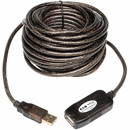 Eaton Tripp Lite Series 16ft USB 2.0 Extension Cable Active USB-A Male/USB-A Female 16' - USB extension cable - U026016