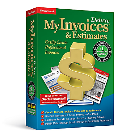 Avanquest MyInvoices & Estimates Deluxe  (v. 10)  license  1 user  download  Win  English