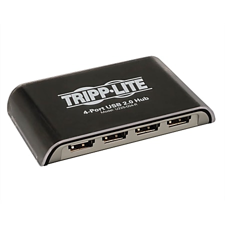 Tripp Lite 4-Port Desktop Hi-Speed USB 2.0 USB 1.1 Hub 480Mbps 4ft Cable - 4 x Type A Female USB 2.0 USB Downstream, 1 x 5-pin Mini Type B Female USB 2.0 USB Upstream - External"