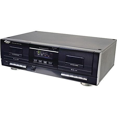 Pyle PT659DU Dual Cassette Deck, 2 x Cassette Capacity