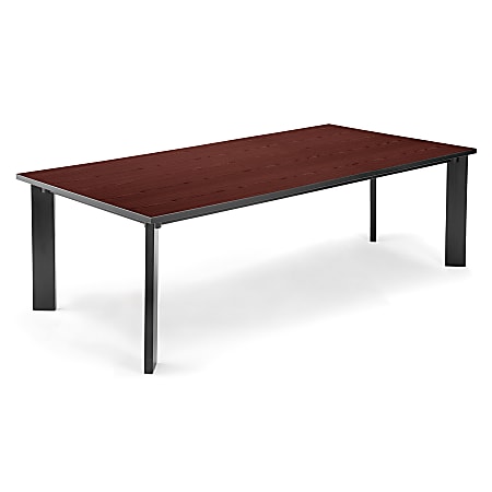 OFM Multi-Use Library Table, 96"W x 48"D, Mahogany