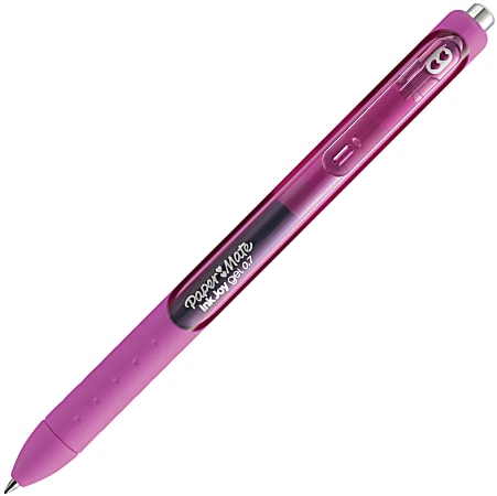 Paper Mate® InkJoy® Gel Pen, Medium Point, 0.7 mm, Berry Barrel, Berry Ink