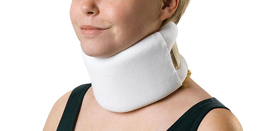 Medline Universal Foam Cervical Collar, Firm, 4" x 22", White