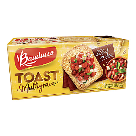 Bauducco Foods Toast, Multi-Grain, 5 Oz, Pack Of
