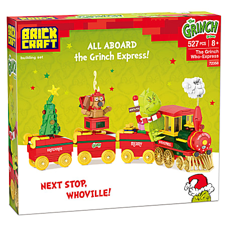 Brickcraft The Grinch Who-Express Train Brick Building Set, Total Qty 1