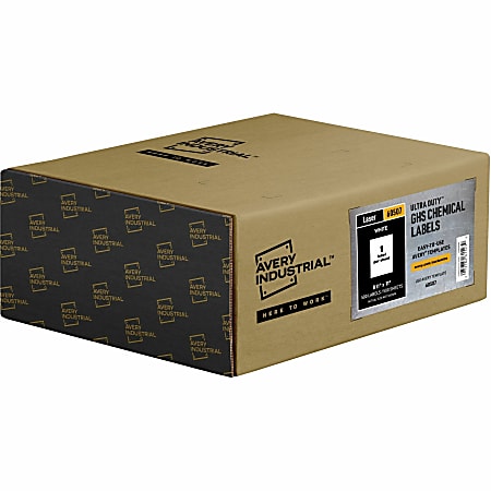 Avery® UltraDuty™ GHS Chemical Labels, AVE60507, 8 1/2" x 11", White, Box Of 500