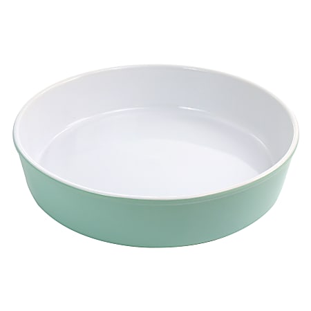 Martha Stewart Stoneware Pie Pan, 2-1/2”H x 10-1/4”W x 10-1/4”D, Turquoise