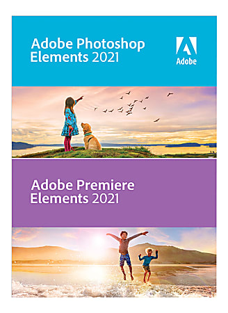 Adobe&reg; Photoshop Elements &amp; Premiere Elements 2021, For Windows&reg; And Mac, Disc