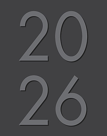 2026 Willow Creek Press Monthly Booklet Planner, 7-1/2" x 9-1/2", Charcoal, January To December, 57049