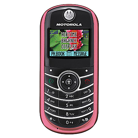 TracFone® Motorola® C139 P4 Nationwide Prepaid Wireless Phone, Pink