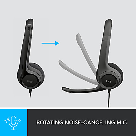 Logitech h390 noise cancelling top