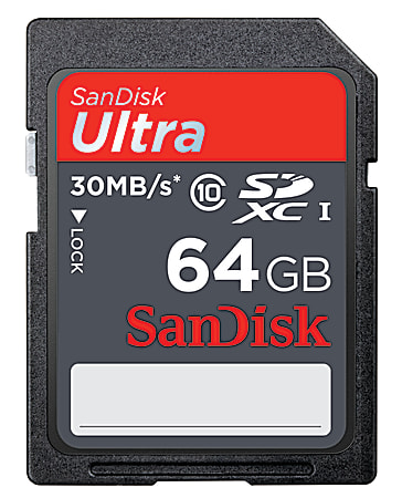SanDisk® Ultra SDXC Memory Card, 64GB