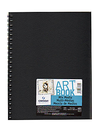 Canson Art Book All-Media Watercolor Sketchbook, 9" x 12", 40 Sheets
