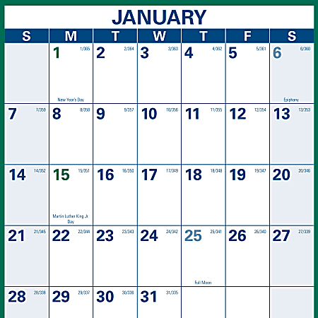 2024 ATAGLANCE® Erasable/Reversible Vertical Wall Calendar, 24" x 36