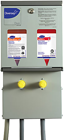Diversey J-Fill Duo Cleaner Dispensing System, 19-1/2"H x 10"W x 6-1/2"D, Gray
