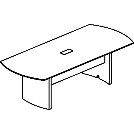 Mayline Gray Laminate Medina Conference Tabletop - 96