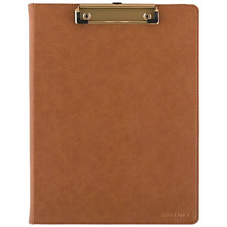 AT-A-GLANCE® Signature Collection Clipboard with 2027 Monthly Planner, Brown, Large, 8" x 11"