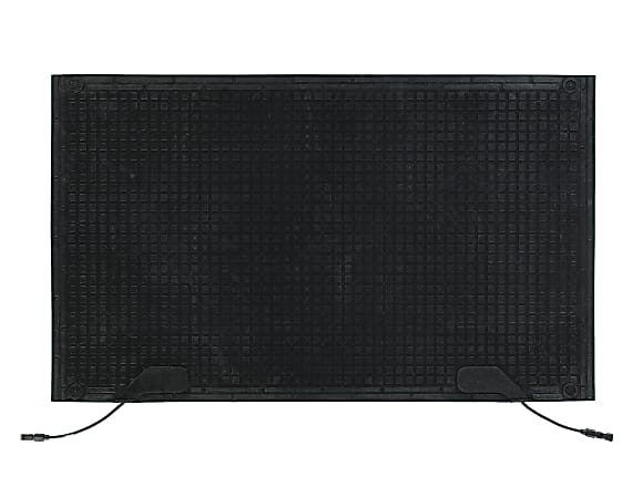 Melt Step Floor Mat, 2 Connector, 3' x 5', Black