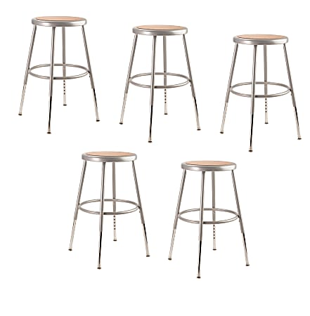 National Public Seating Adjustable Hardboard Stools, 19 -