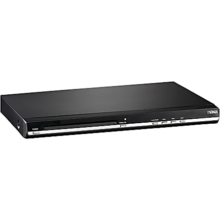 Naxa ND-861 1-Disc DVD Player, 10-5/8”H x 3-1/8”W x 15”D, Black