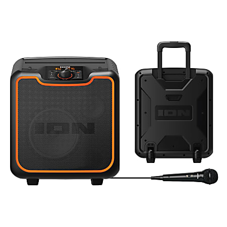 ION Audio Sport XL MK3 Portable Bluetooth All-Weather Speaker With Microphone And Stereo-Link, Black, IONIPA130