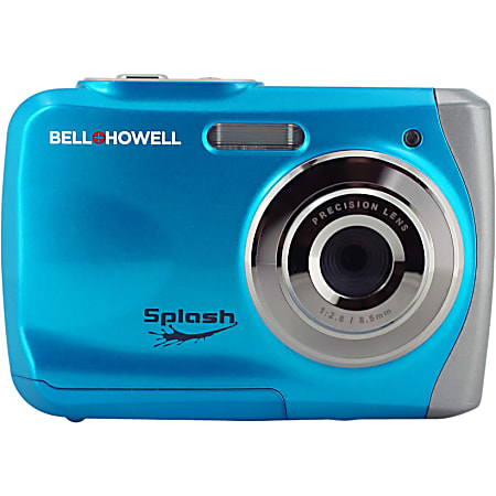 Bell+Howell Splash WP7 12 Megapixel Compact Camera - Blue - 2.4" LCD - 8x Digital Zoom - 4032 x 3024 Image - 640 x 480 Video