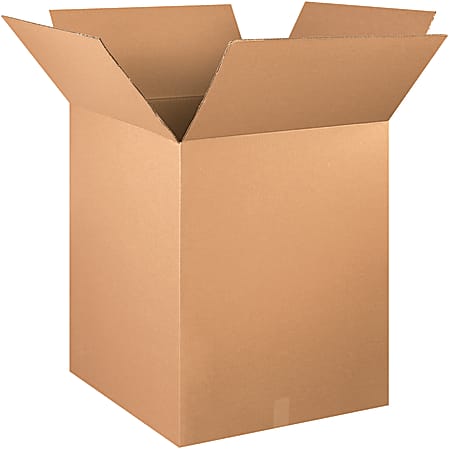 Partners Brand Corrugated Boxes, 28"H x 24"W x 24"D, 15% Recycled, Kraft, Bundle Of 10