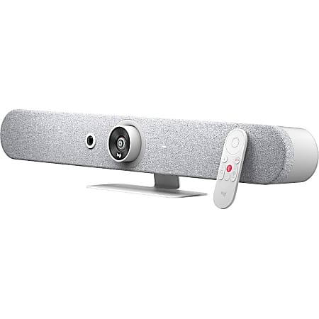 Logitech Rally Bar Mini All-In-One Video Bar for Small to Medium Rooms, White - 3840x 2160 Video - 120° Angle - 960001348