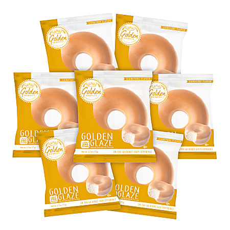 Golden Dough & Co. Glazed Donuts, 2.7 Oz, Pack Of 7 Donuts