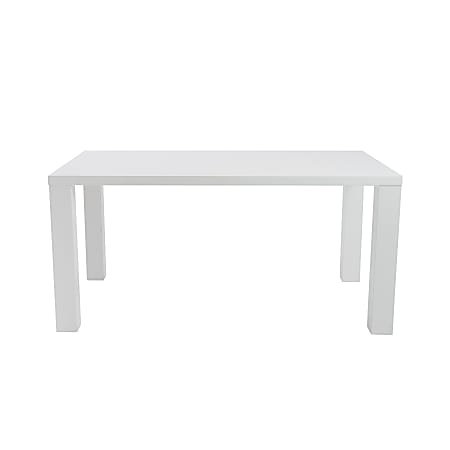 Eurostyle Abby Dining Table, 30”H x 63”W x 35-1/2”D, White