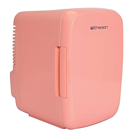Emerson® 6-Can 4.2 Qt Portable Mini Fridge Cooler, Pink
