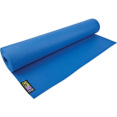 GoFit® Double-Thick Yoga Mat With Yoga Posture Poster,