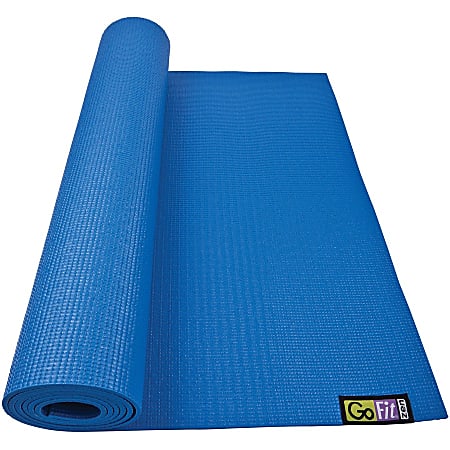GoFit Double Thick Yoga Mat With Yoga Posture Poster 68 H x 24 W