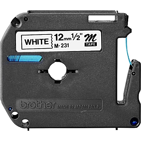 Brother P-touch Nonlaminated M Series Tape Cartridge - 1/2