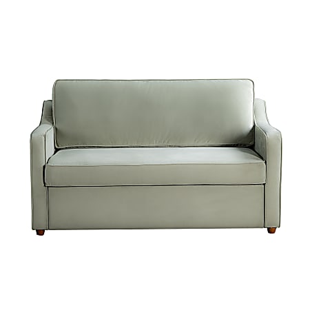 Serta Denver Convertible Loveseat, 37-2/5”H x 62-1/2”W x 36-3/5”D, Sage