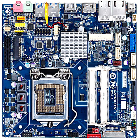 Gigabyte GA-Q87TN Desktop Motherboard - Intel Chipset - Socket H3 LGA-1150 - 20 x Bulk Pack