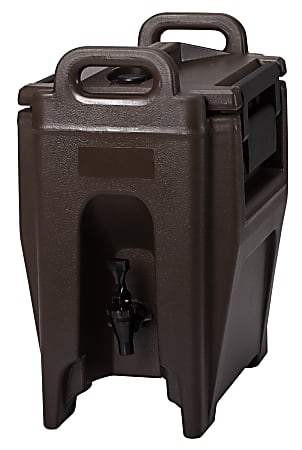 Cambro Ultra Camtainer Beverage Dispenser, 3 Gallons, Dark Brown