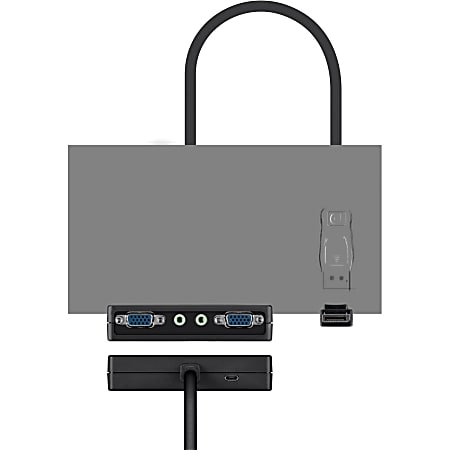 absolutte utilstrækkelig Uafhængighed Belkin HDMI to 2x VGA F 3.5 mm Splitter Dongle 6 DisplayPortMini phoneVGA  AV Cable for AudioVideo Device Monitor Projector Notebook First End 1 x  DisplayPort Male Digital AudioVideo Second End 2